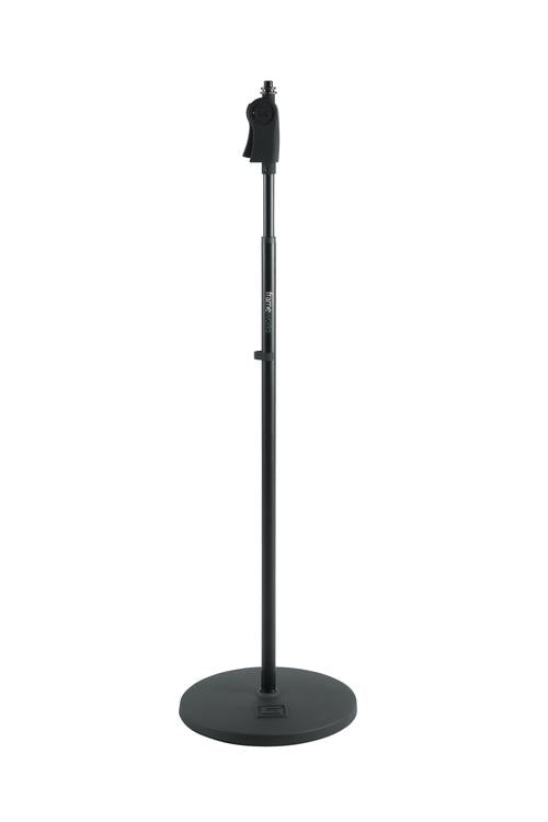 Frameworks Roundbase Mic Stand With 12“ Round Base And Deluxe One-handed Clutch