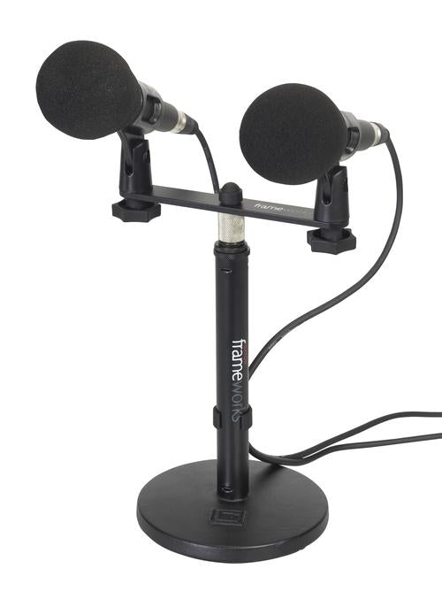 Gator Frameworks 1-to-2 Stereo Mic Mount Bar