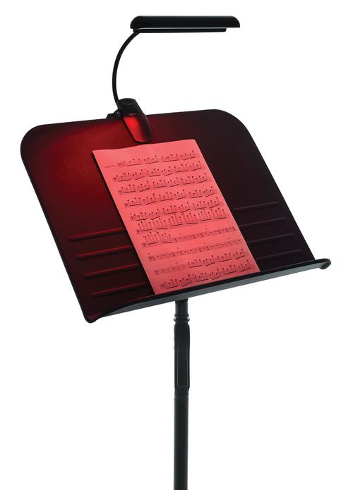 Gator Frameworks Clip-on Red Led Music Lamp With Adjustable Neck