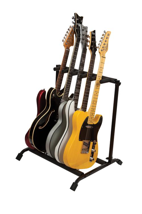Rok-it Collapsible, Folding Guitar Rack Designed To Hold 5x Electric Or Acoustic Guitar