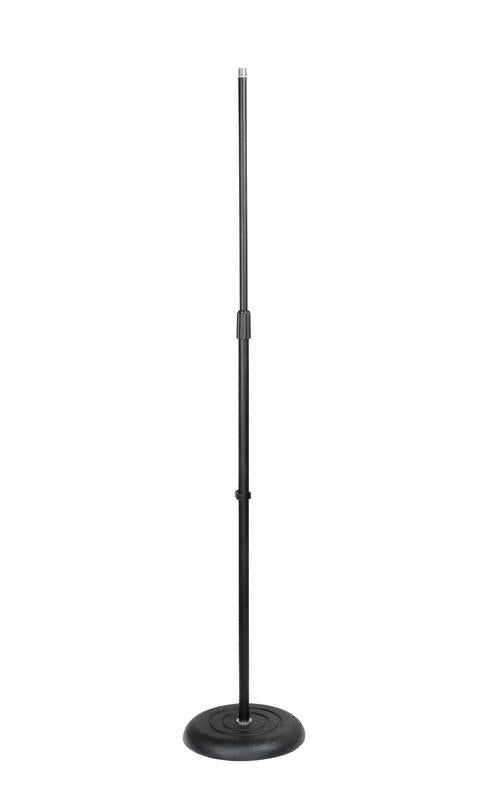Rok-it Tubular Microphone Stand With 10o Round Base And Easy-twist Clutch Height Adjust