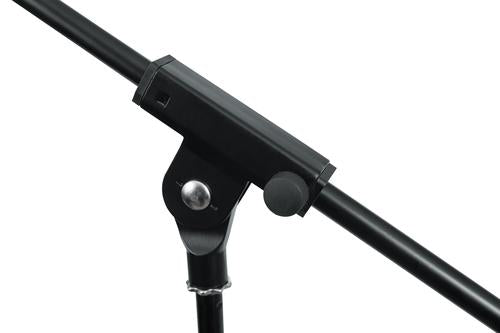 Rok-it Tubular Microphone Stand With Fixed Boom Included. Tripod Design For Compact Sto