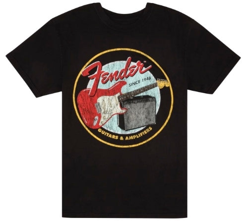 1946 Guitars & Amplifiers T-Shirt, Vintage Black, S
