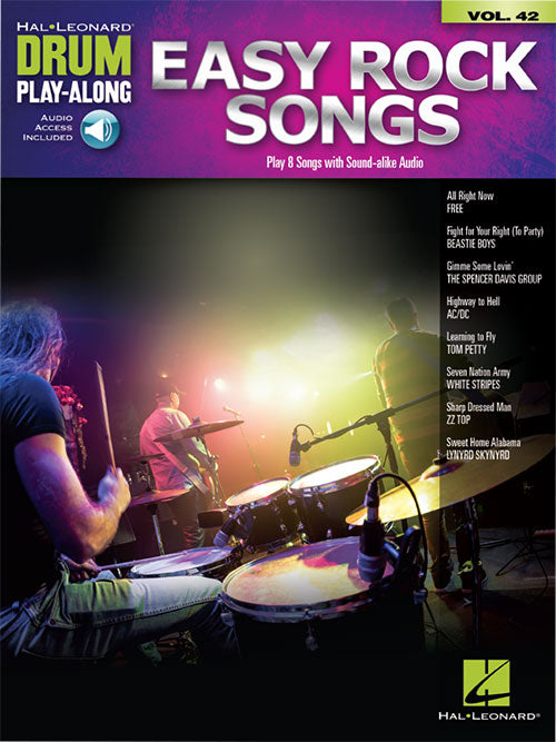 Easy Rock Songs - Drum Play-Along Vol. 42 - Book/Online Audio