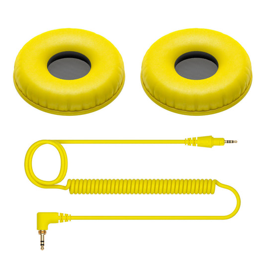 Hc-cp08-y Yellow Accessory Pack For Pioneer Hdj-cue1 Headphones