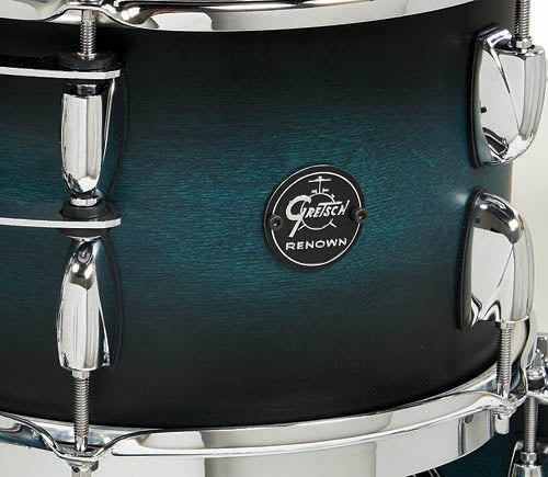 Gretsch Renown 14x24 Bass Drum - Satin Antique Blue Burst